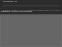 Tablet Screenshot of cinematable.com